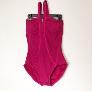 Spanx Pink One Piece Bathing Suite Size 14 Padded